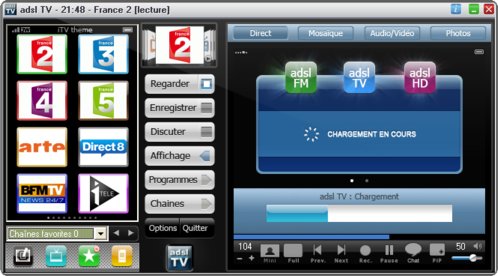 Skin d'adsl TV / FM