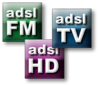 Logos haute résolution adsl TV / FM / HD