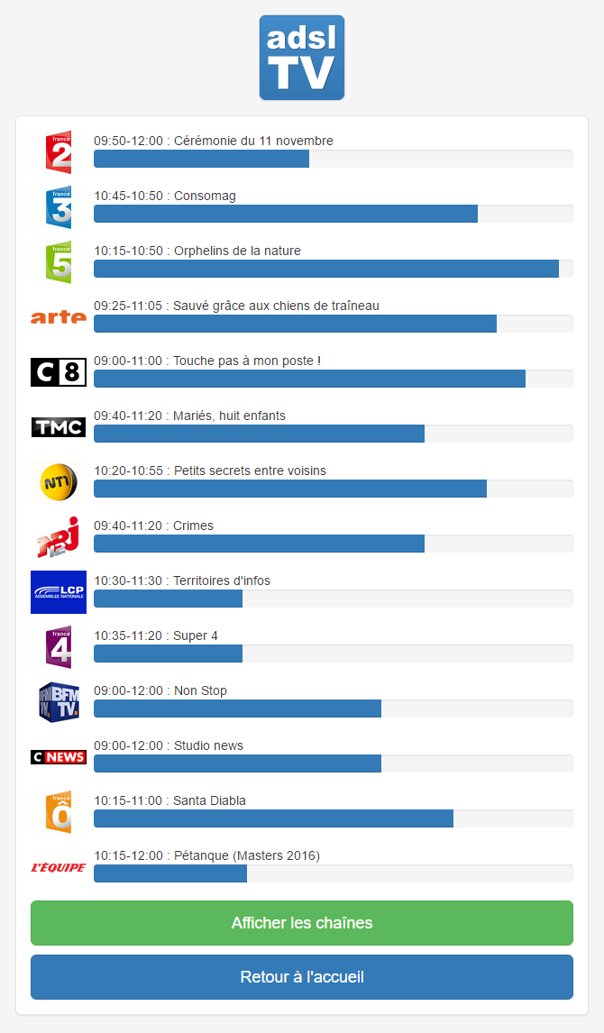 My adsl TV